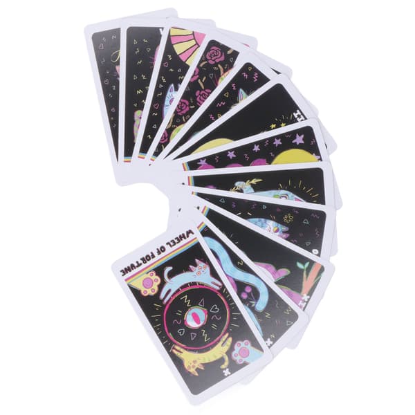 78 kortin The Weird Cat Tarot -ennustuskorttipeli