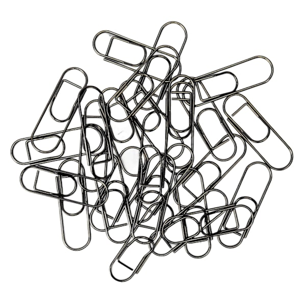 66 stk Metal Pen Clips til Student Skridsikring Rustforebyggende Papirclips Pen Holder til Notebooks Office School Sort