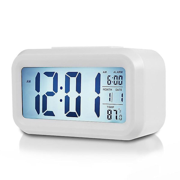 Digital Smartklocka: LED-väckarklocka med datum, temperaturvisning, 12/24 timmars växling