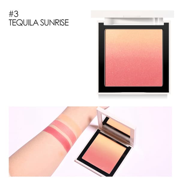 Ansiktsmakeup Rougepulver Gradering Blusher Långvarig Kosmetisk Kindpulver#3
