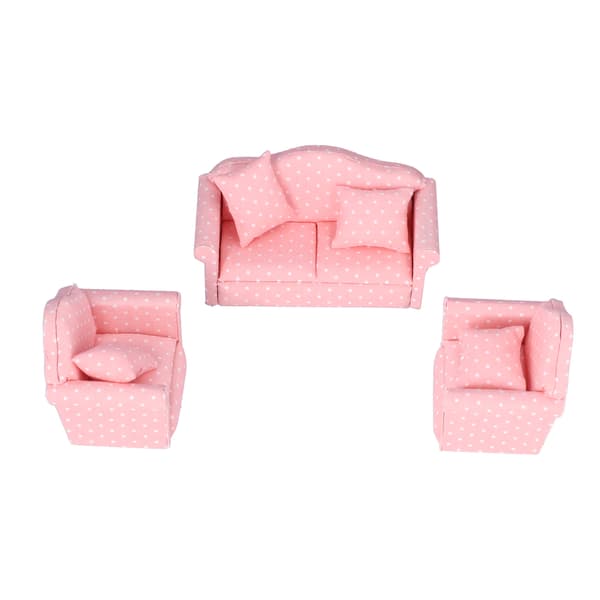 1:12 Miniature Dukkehus Sofa DIY Mini Dukkehus Sofa Møbler Legetøj Tilbehør