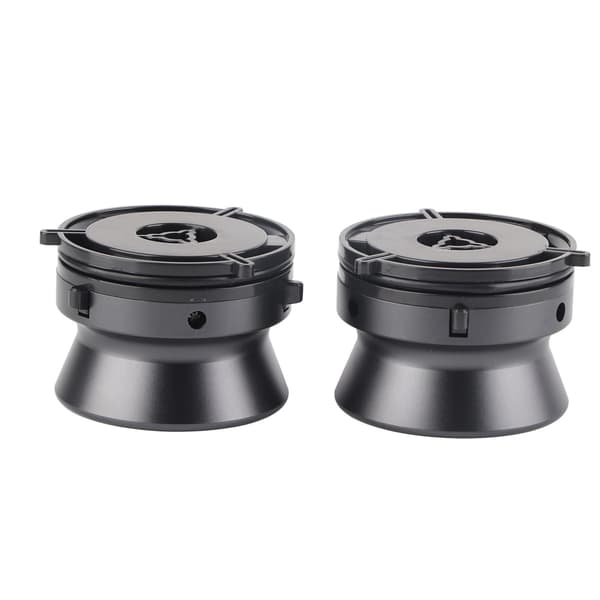 1 par NAB navadaptere professionel poleret aluminiumslegering 10 tommer åbner til Studer ReVox til Akai til Teac grå
