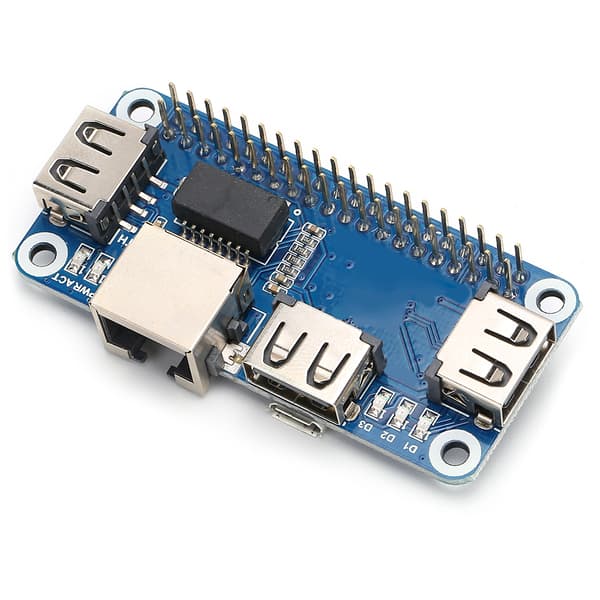 Udvidelsesmodul Hub Splitter Board Elektrisk tilbehør USB til Ethernet RJ45 Netværksport Udvidelsesmodul