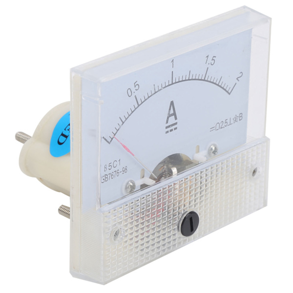 85C1 0~2A Pekartyp Amperemeter DC Strömmätare Panel Amperemeter för Strömmätning