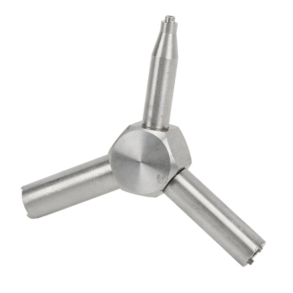 Universal Triangular Wrench Multi Function Intake Valve Key Wrench Tool Stainless Steel for Shooting ToolSilver