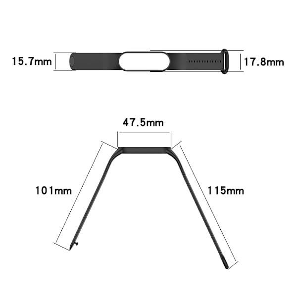 Blød silikone håndledsrem udskiftning armbånd til Mi Band 5