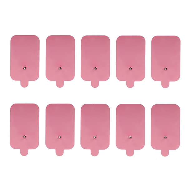 10 stk. TENS Enhed Udskiftningspuder Ikke-irriterende Elektroterapi Plastre til Elektroterapi Pink