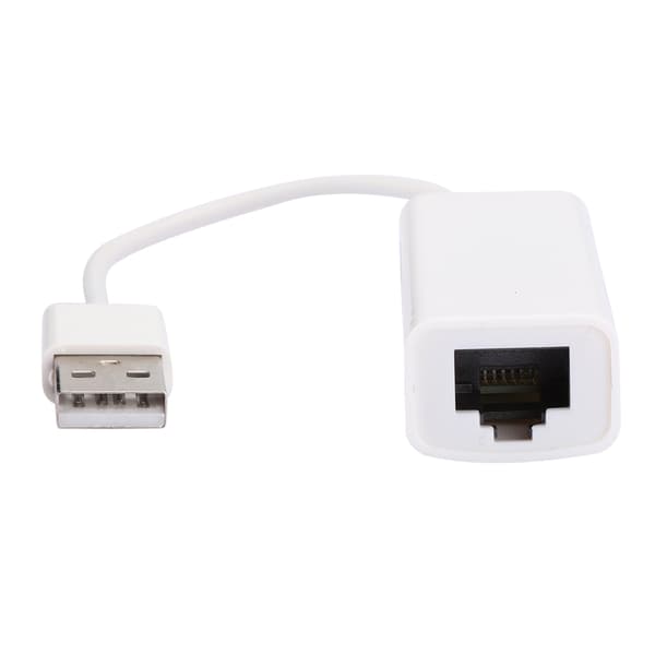 USB2.0 Ethernet Adapter RJ45 Vit ABS RTL8152B Chip Dator Externt Nätverkskort