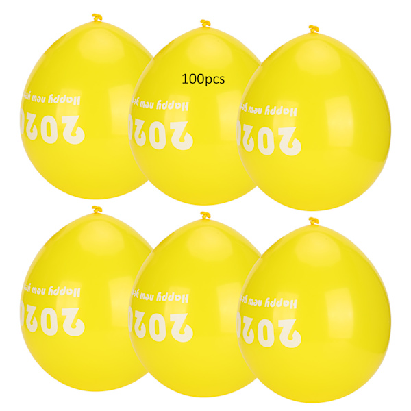 100 st gula ballonger nummerfest födelsedag bröllop jul dekoration tillbehör