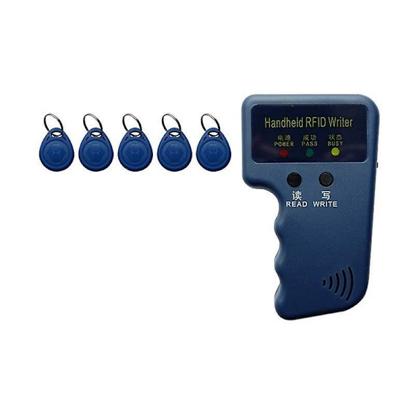 125kHz RFID-kortläsare - EM4100 Läslig 125kHz Smart Card Kompatibel med Proximity II-kort med 10st Nyckelbrickor
