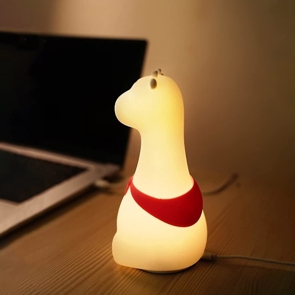 Børne- og baby-natlampe Silikone Giraf Natlampe USB Sengelampe Ideel Børneværelsesgave Fødselsdag Pige - Dreng kawaii værelsesindretning