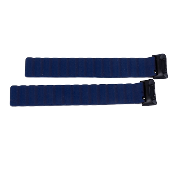 2 st armband i silikon med stark magnetisk knäppning, ersättningsarmband för Fitbit Charge 6/5, mörkblå