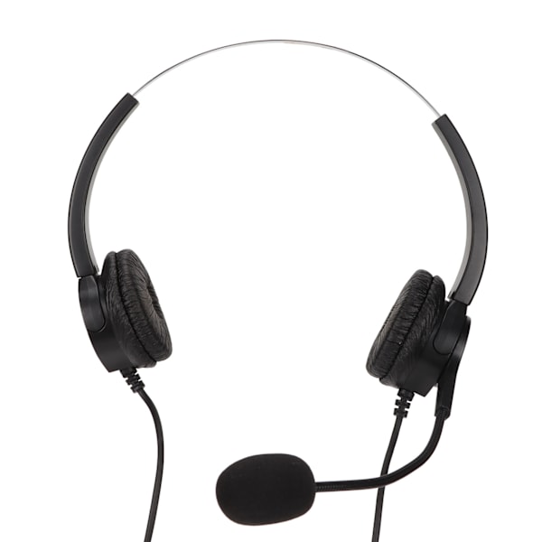 Call Center Headset med dobbel 3,5 mm plugg hørselsvern støydempende mikrofon datamaskin headset