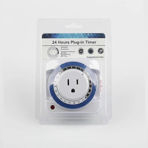 24-timers Elektrisk Uttak Mini Timer, Mekanisk Segment, For Å Spare Energi