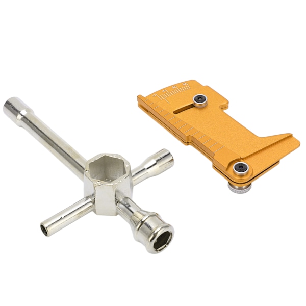 Korsnycklar Underhåll Stor Hylsa Hex Verktyg Multifunktion RC Bil 4WD Positioneringslinjal Kit Guld