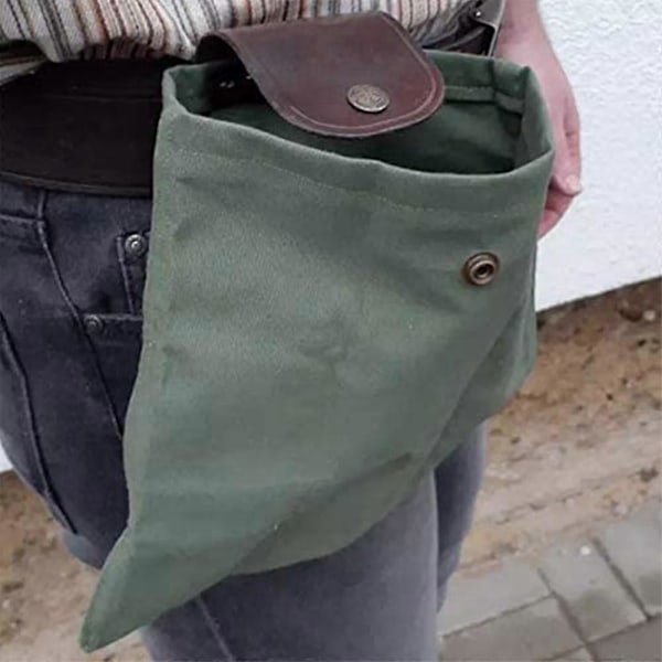 Canvas Foderpåse, Trädgårdsfruktplockarpåse, Svampplockarpåse För Vandring, Camping, Jakt, Strandkamsökning Hopfällbar Lätt Att Bära Abou