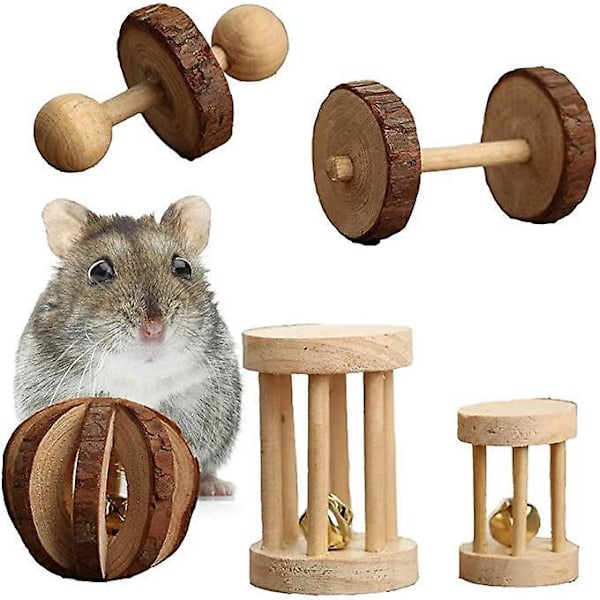 Träleksak för husdjur Kanin Hamster Träningsleksak Vattenmelonboll Utmärkt Kvalitet