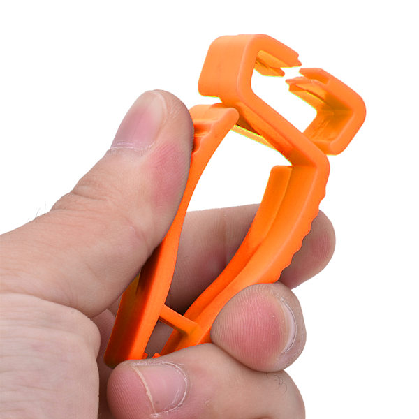 Hög elastisk hög hållfasthet dykning säkerhetshandske klämma golfkläder hållare klämma orange S
