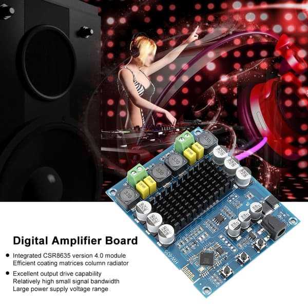 HW-635 Bluetooth Dobbel Lydkanal 120W Digital Audio Effektforsterkerkort Modul