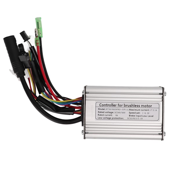 Sähköpyörä 36V/48V Siniaalto 17A Ohjain 250W 350W Moottorille Valoviivalla