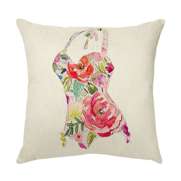 En uppsättning med 4 kuddfodral 45 x 45 cm Dekorativa örngott för soffa Vardagsrum Sovrum Stol Heminredning