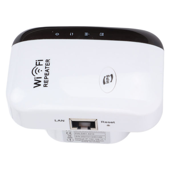 Trådlös WiFi-repeater Bättre signal 300Mbps Hög överföringshastighet WiFi-förlängare för hemmakontor 110V-230V