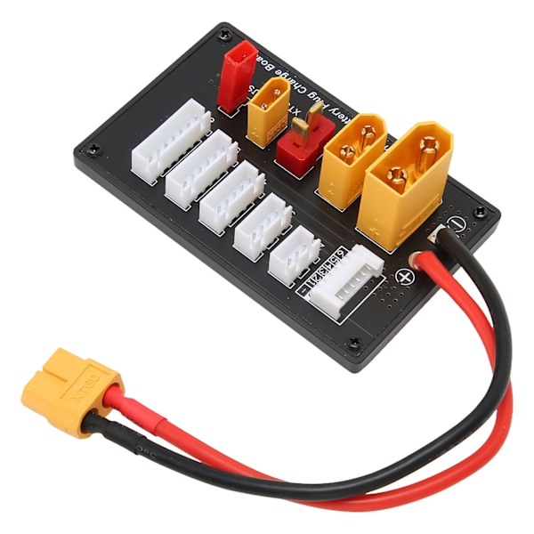 Lipo Battery Parallell Charging Board Fem i ett XT30 XT60 XT90 JST T-kontakt Multi för Imax B6 B6AC IDST Q6 Lite