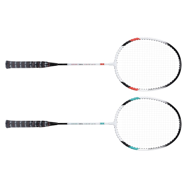 2 st aluminiumlegering nylon badmintonracket inomhus utomhus sportträning racket för tävlingsträning