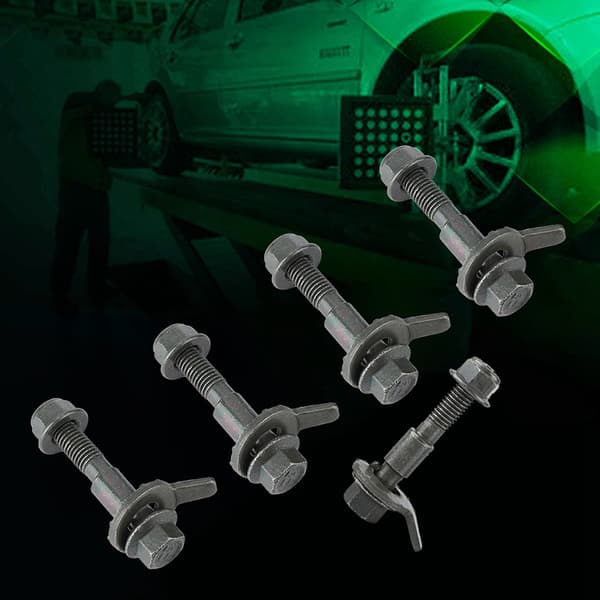 5 stk. 12 mm køretøjer stål firehjulsudmåling justerbart camber-sæt Cam Bolt Army Green