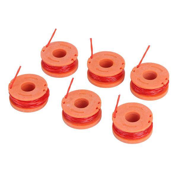 6Pcs Trimmer Lawn Mover Spool String Line Accessory Fit for Worx WA0010 Strimmer