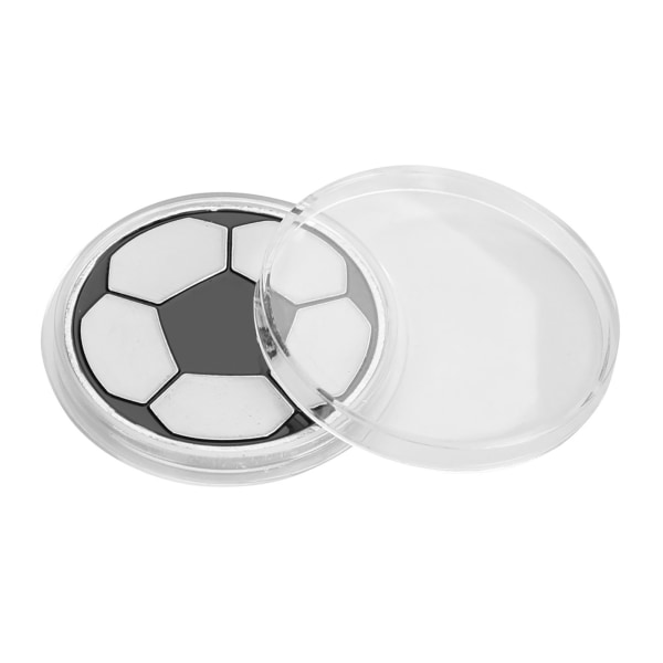 Alloy Fotboll Domare Flip Coin Domare Toss Mynt Välj Sida med Fodral
