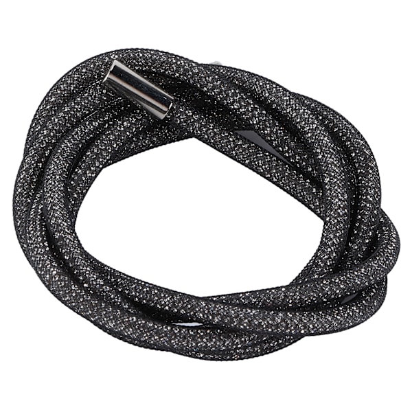 Rhinestone-rep 6 mm bredd glänsande glitter dekorativ sladd trim tillbehör för skor kläder svart nät vita strass 138 cm längd