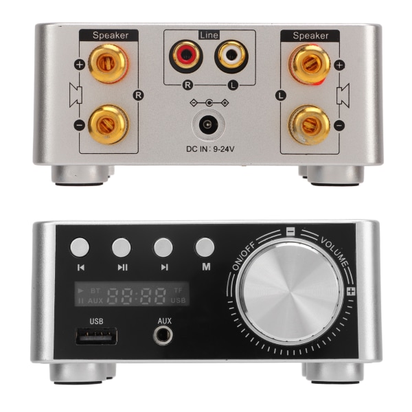 Mini Bluetooth 5.0 Digital Forstærker - HiFi Stereo Klasse D Audio Amp