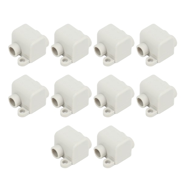 10 st 60A 400V snabbkopplingskabel Terminal One In Two Out Elektriska ledningar Inline Junction Blocks för 0,5‑6mm² ledningar