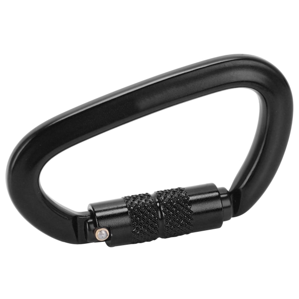 Aluminium Auto Locking Klättring Karabiner Klipp Twist Lock DRing Klippkrok för Vandring (Svart Nr 9 Auto Locking Karabiner)