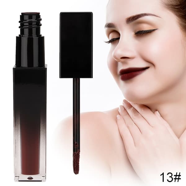 Långvarigt Matt Läppglans Återfuktande Flytande Läppstift Närande 5.7ml(#13)