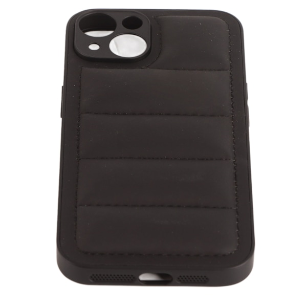 Telefonetui Sort Dunjakker Designet Imiteret Læder Blød Telefon Beskyttende Cover til IPhone til Iphone14