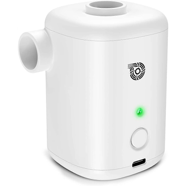 Elektrisk pumpe 4000mAh, Luftpumpe Batteri Genopladelig Luftmadras Pumpe, Bærbar Luftpumpe med 4 Luftdyser