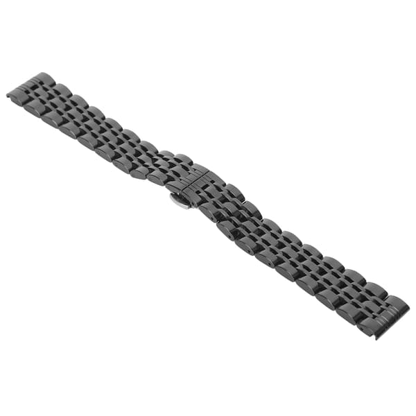 Urrem Sort Professionel Flad Urarmbåndsrem Udskiftning Urrem Tilbehør 18mm / 0.71in