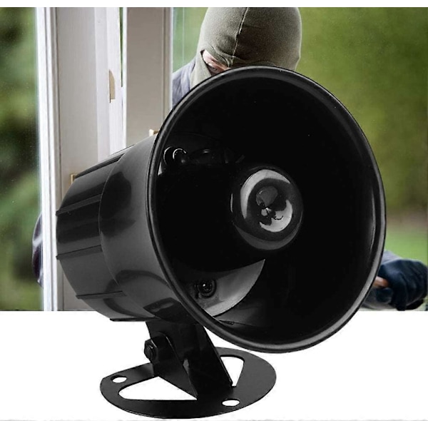 Indendørs Horn Sirene Alarm System Til 110dB Flammehæmmende 110dB Hjemmesikkerhedsbeskyttelsessystem DC 12V