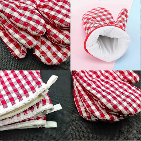 Chef Pinch Glove 4-pack Skållningsskyddshandskar Barn Kökshandskar Isolering Förtjockad Ugn