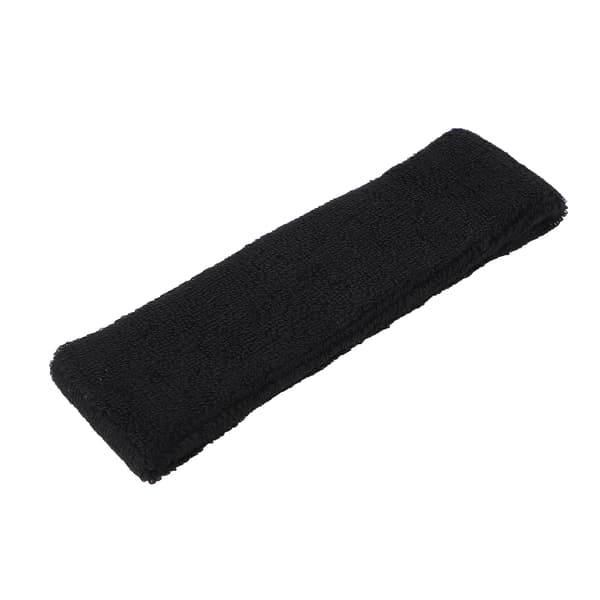 Svetteabsorberende Fitness Hodebånd Elastisk Polyester Bomull Hodebånd for Sport Løping Svart