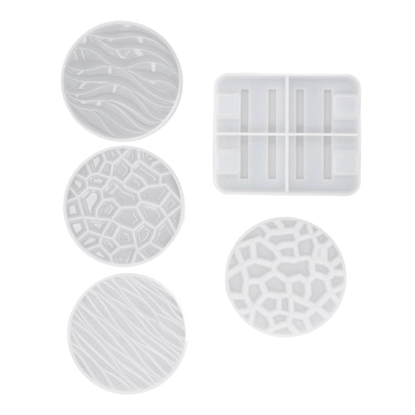 Silikonform Unik 3D Bølgedesign Utsøkt Vakker Holdbar Gjenbrukbar Form for DIY-skåler