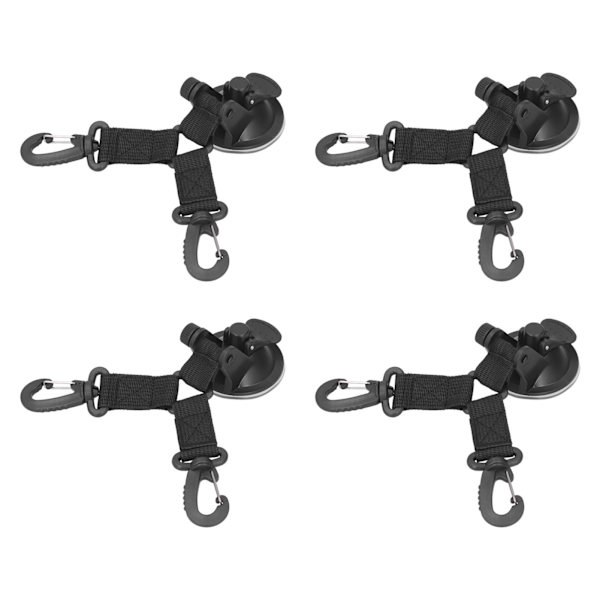 4PCS Sugkoppsförankring Flerfunktionell Tjänst Campingtält Sugkopp Utomhus Dubbelhuvud Säkringskrok