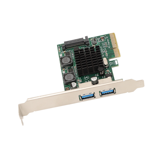 USB3.2-laajennuskortti 2-porttinen nopea 10 Gbps ASM3142-siru USB laajennuskortti Win Xp:lle Win7:lle Win8:lle Win10:lle