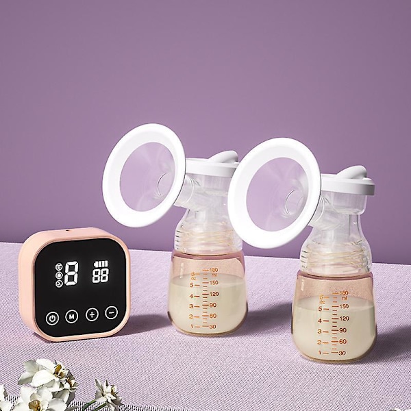 Powerful Suction Electric Breast Pump - 4 Modes, Rechargeable, LED Touch Screen, Painless Double Breastfeeding