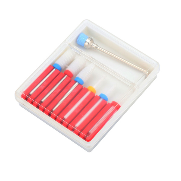 7 st/ set Nagelborrspets Nagelfilar Elektrisk borrpoleringsmaskin Skärare Manikyrtillbehör01