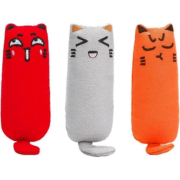 3-pack Katt Kattmynta Leksaker Husdjur Kattmynta Tandrengöringsleksaker Katt Interaktiva Leksaker