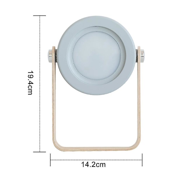 Bärbar LED-bordslampa, 4000mAh Uppladdningsbar Bärbar Vikbar LED-lykta med USB-port, 3 ljusstyrkenivåer