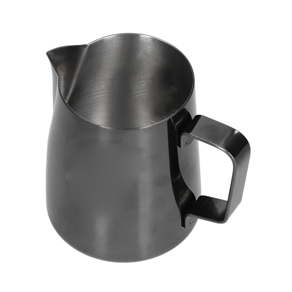 380ML Kaffe Kanne Kopp Blank Svart 304 Rustfritt Stål Kaffe Melk Skummende Kopp for Hjem Bar